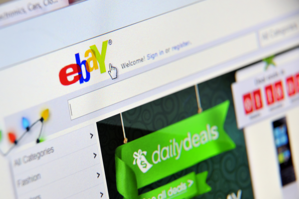 picture of the ebay website
