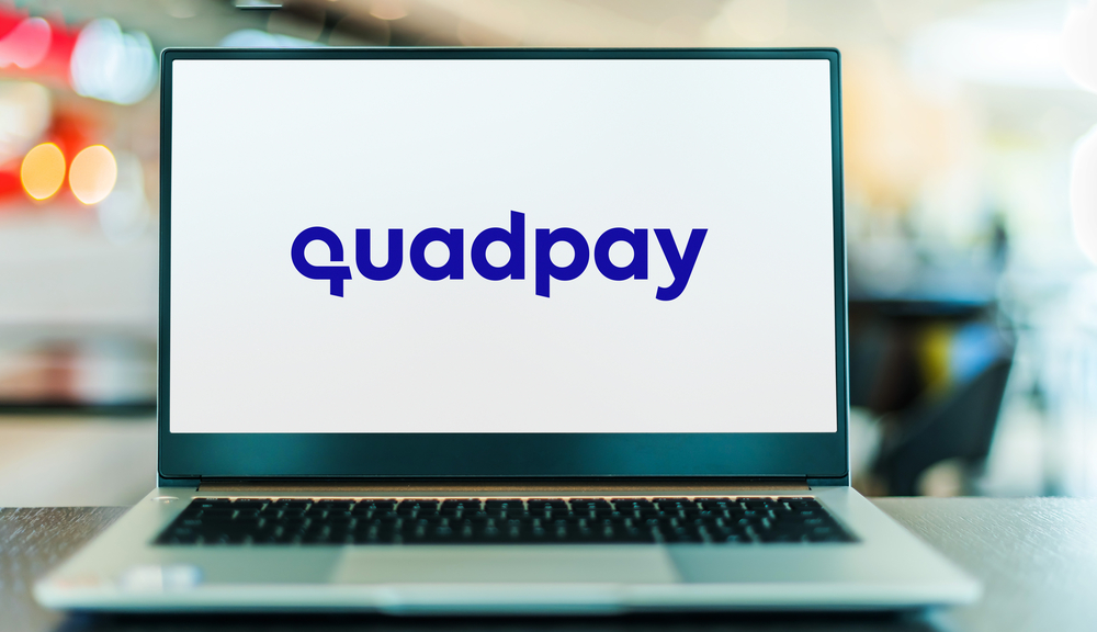 quadpay on a laptop